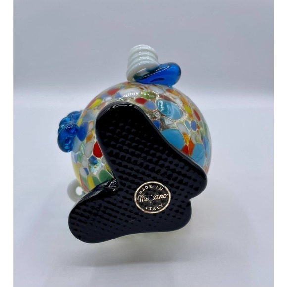 Vintage Murano Glass Fat Belly Round Clown Figurine Italy Rare Hollow Belly 7” - Picture 9 of 9